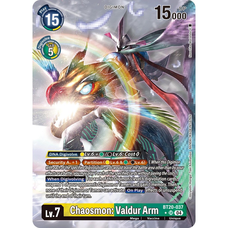 Chaosmon: Valdur Arm [BT20-037] (Alternate Art) [Release Special Booster Ver.2.5]