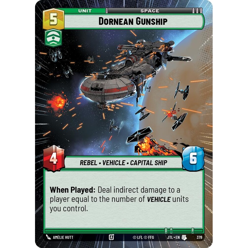 Dornean Gunship (378) (Hyperspace) (378) [Jump to Lightspeed]