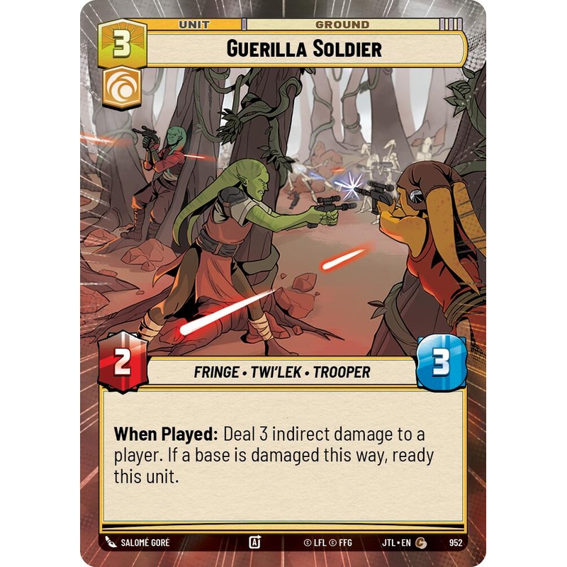 Guerilla Soldier (952) (Hyperspace Foil) (952) [Jump to Lightspeed]