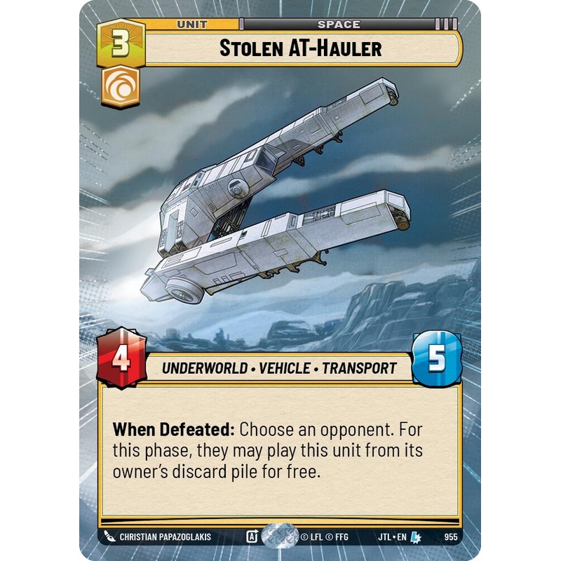 Stolen AT-Hauler (955) (Hyperspace Foil) (955) [Jump to Lightspeed]