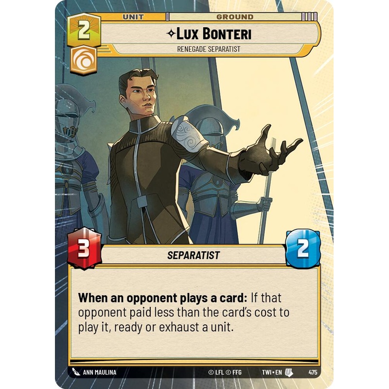 Lux Bonteri – Renegade Separatist (Hyperspace) (475) [Twilight of the Republic]