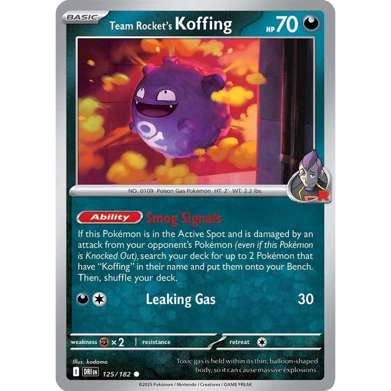 Team Rocket’s Koffing (125/182) [Scarlet & Violet: Destined Rivals]