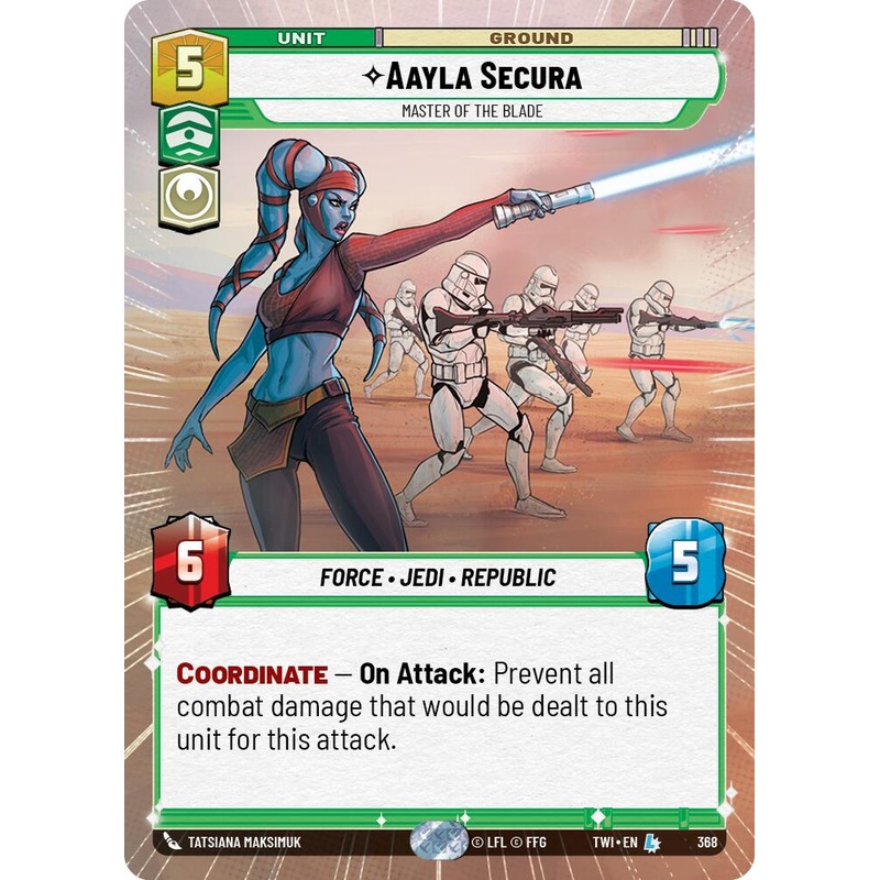 Aayla Secura – Master of the Blade (Hyperspace) (368) [Twilight of the Republic]