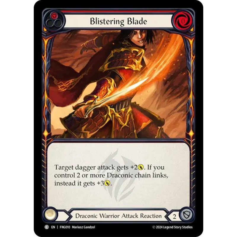 Blistering Blade (Red) [FNG010] (The Hunted Fang Blitz Deck)