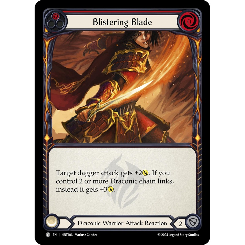 Blistering Blade (Red) [HNT106] (The Hunted)