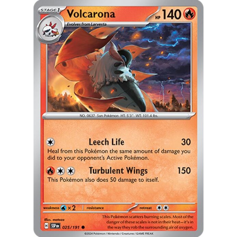 Volcarona (025/191) [Scarlet & Violet: Surging Sparks]