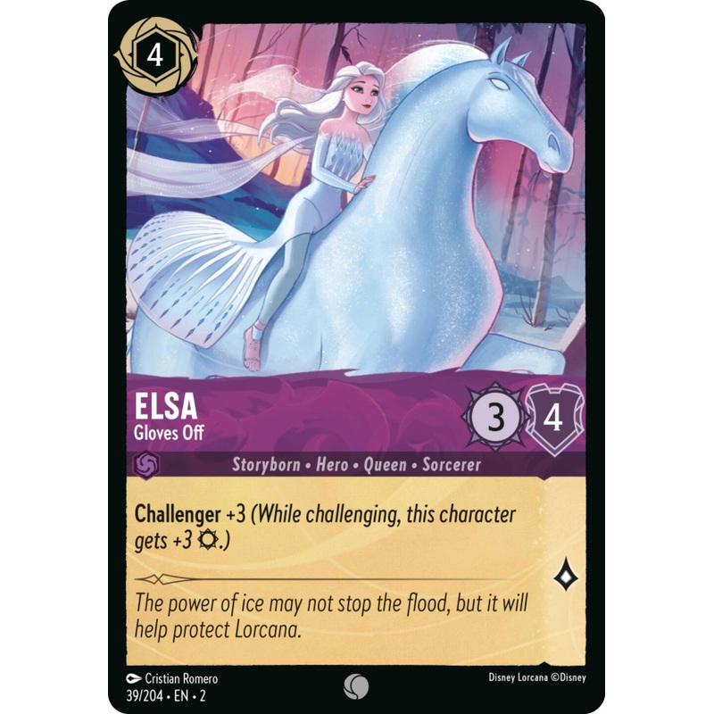 Elsa – Gloves Off (Errata Version) (39/204) [Rise of the Floodborn]