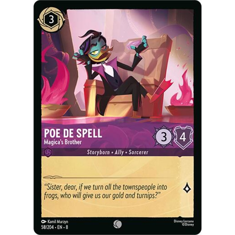 Poe De Spell – Magica’s Brother (58/204) [Reign of Jafar]
