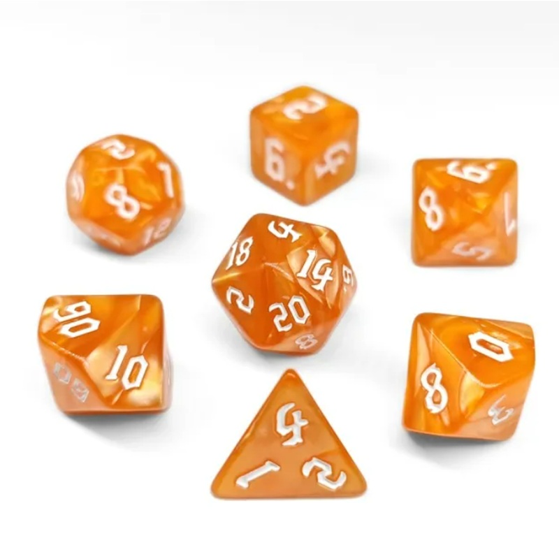 Hephaistos – 7 Piece Polyhedral Dice Set + Dice Bag