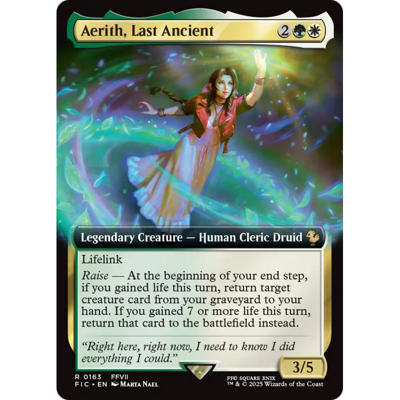 Aerith’s Curaga Magic – Heroic Intervention (Rainbow Foil) [Secret Lair Drop Series]