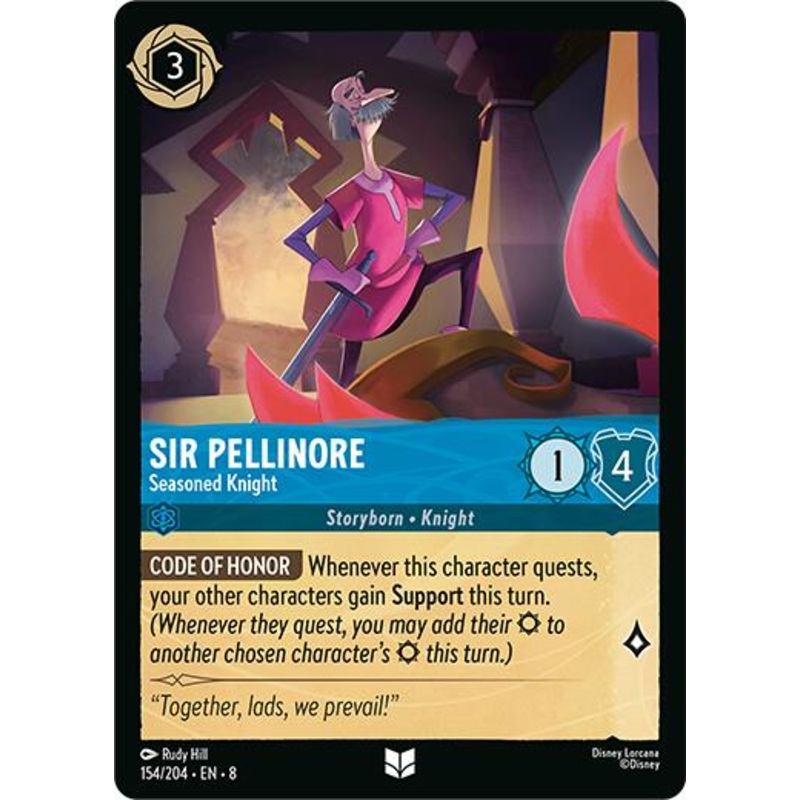 Sir Pellinore – Seasoned Knight (154/204) [Reign of Jafar]