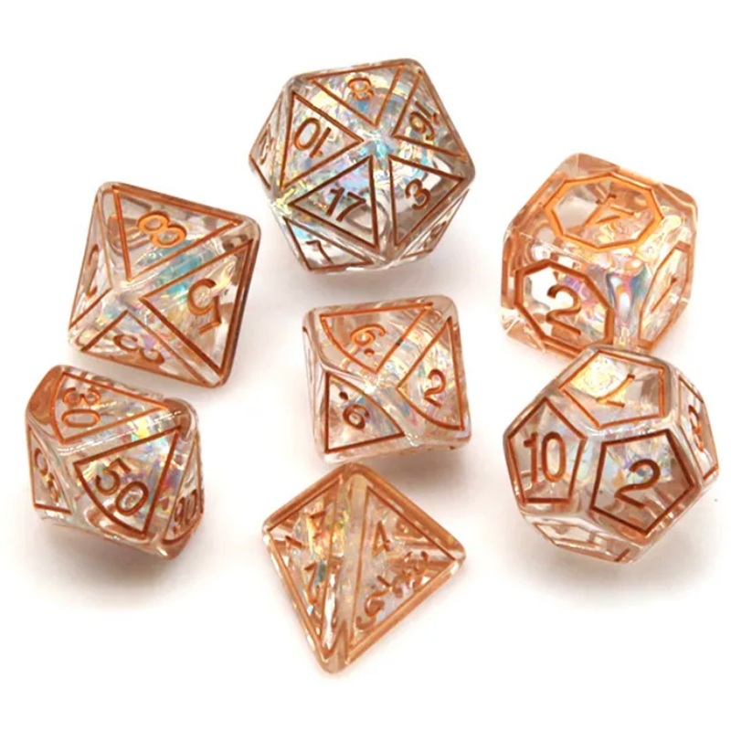Celestial Magic – 7 Piece Polyhedral Dice Set + Dice Bag