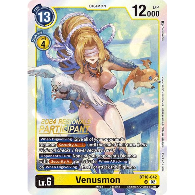 Venusmon [BT10-042] (2024 Regionals Participant) [Xros Encounter]