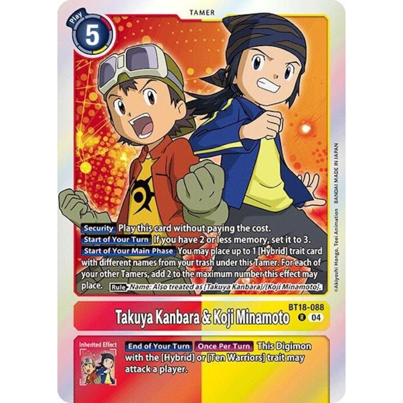 Takuya Kanbara & Koji Minamoto [BT18-088] [Release Special Booster Ver.2.0]