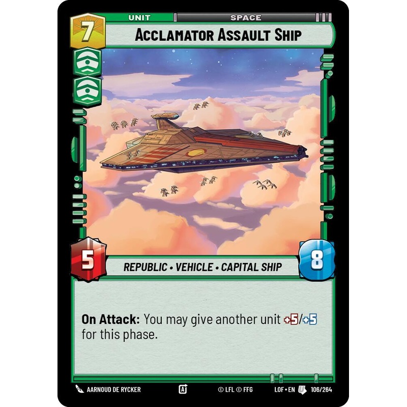 Acclamator Assault Ship (106/264) (106/264) [Legends of the Force]