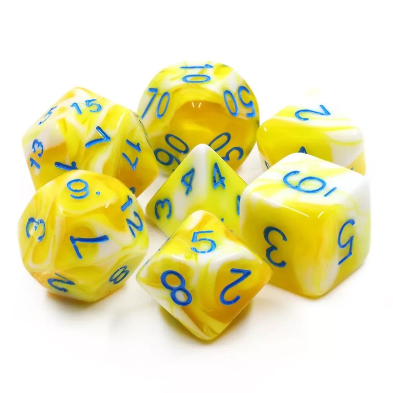 Big Bird – 7 Piece Polyhedral Dice Set + Dice Bag