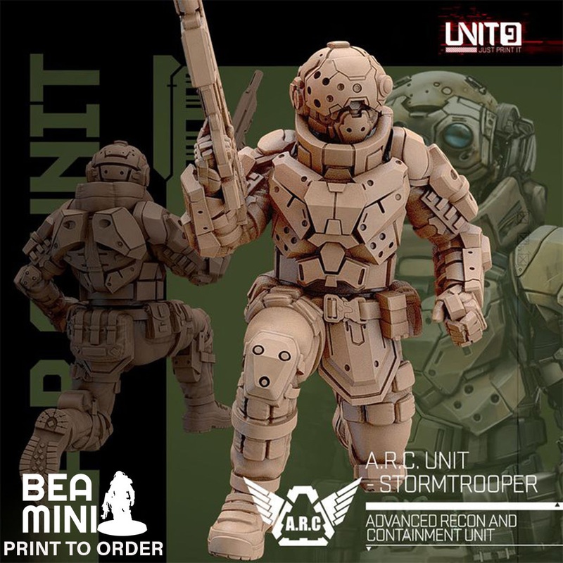 A.R.C. Unit – Stormtrooper 4 | BeaMini Print to Order Miniatures