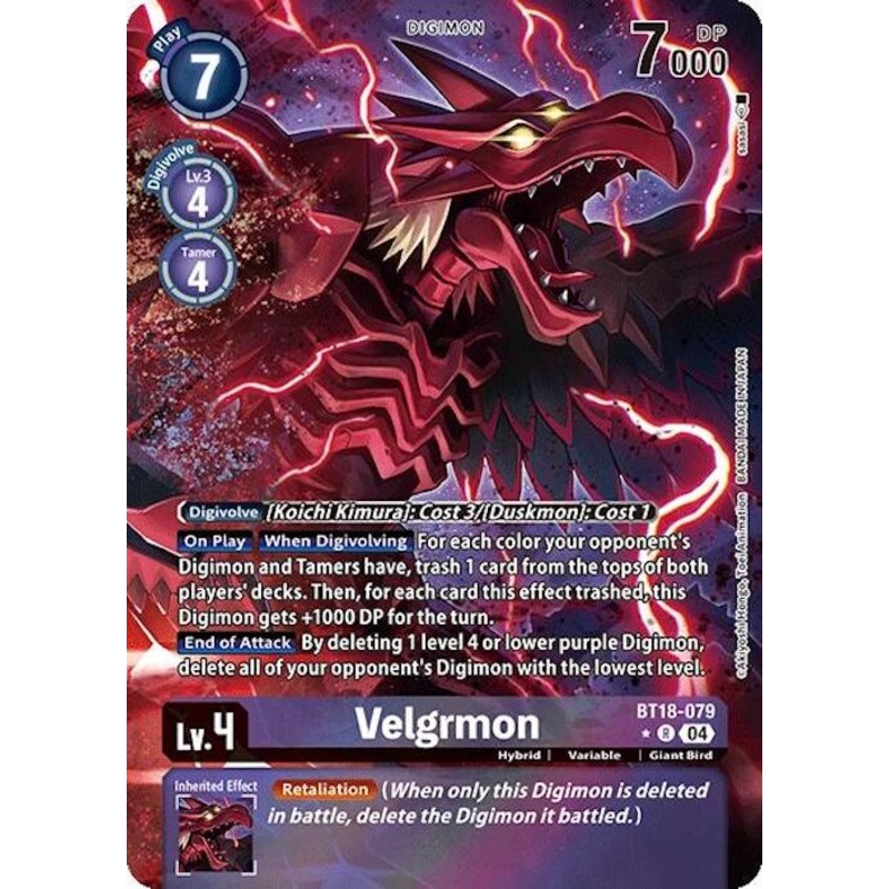 Velgrmon [BT18-079] (Alternate Art) [Release Special Booster Ver.2.0]