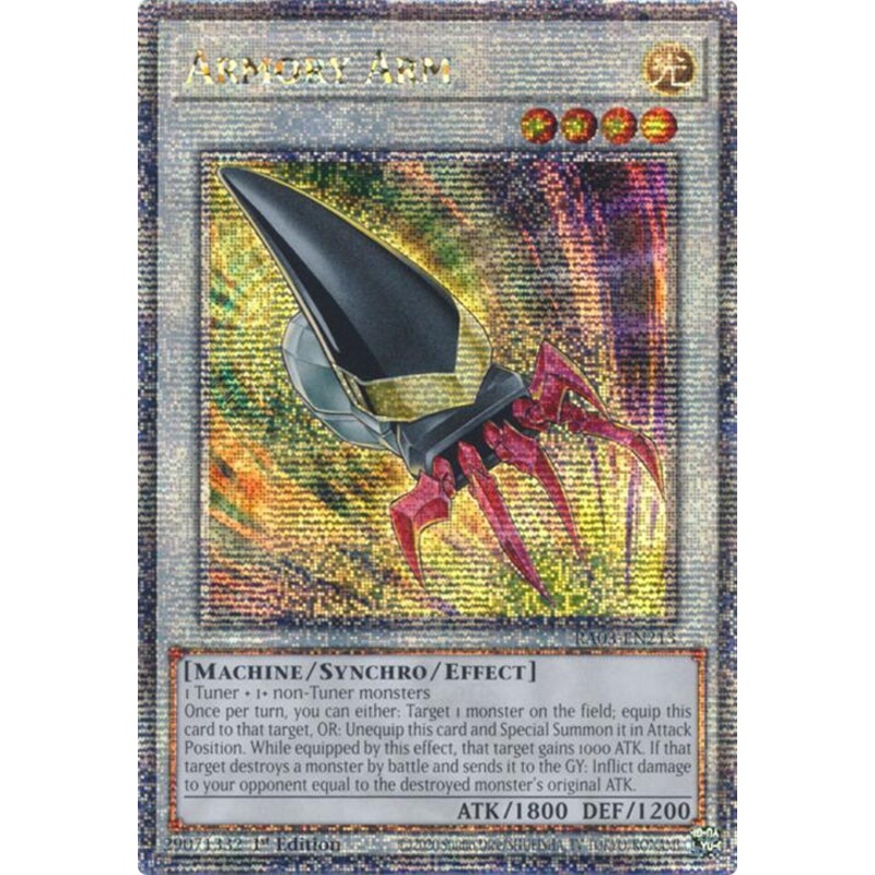 Armory Arm (Quarter Century Secret Rare) [RA03-EN213] Quarter Century Secret Rare