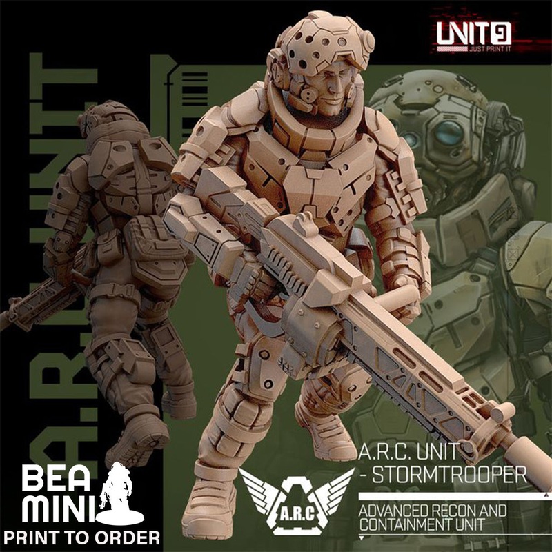 A.R.C. Unit – Stormtrooper 6 | BeaMini Print to Order Miniatures