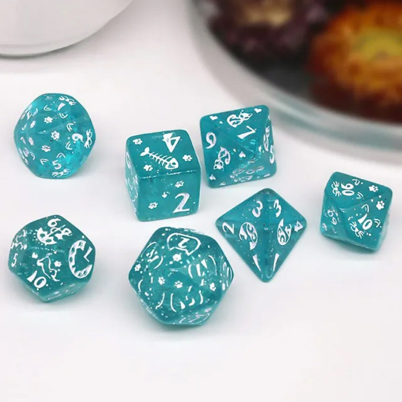 Bea Magic – 7 Piece Polyhedral Dice Set + Dice Bag
