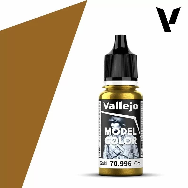 Vallejo Model Colour – Gold Paint (Single Bottle 18ml)