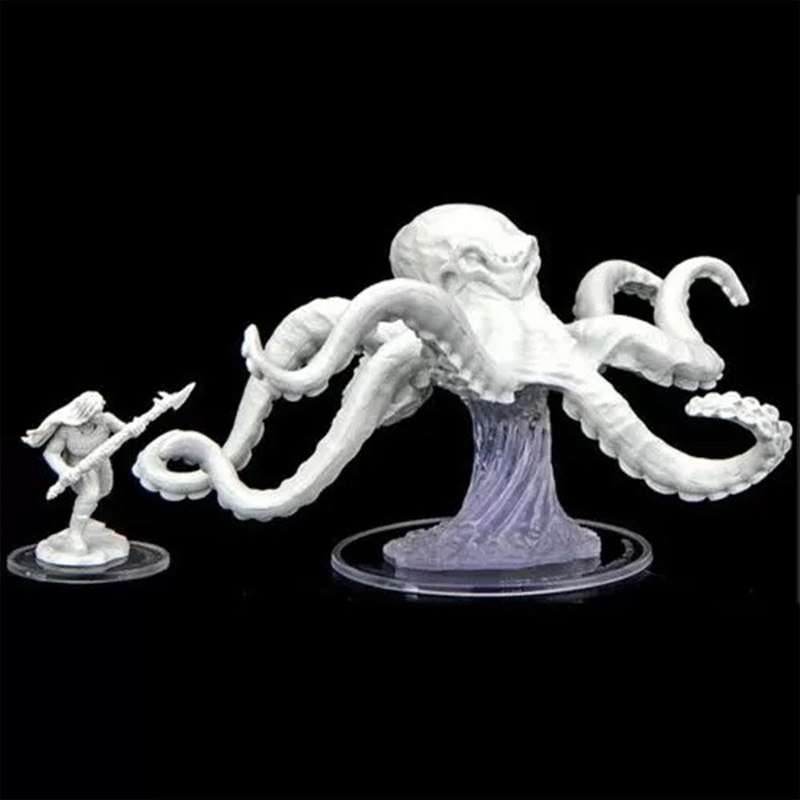 Ashari Waverider & Octopus – Critical Role Unpainted Miniatures