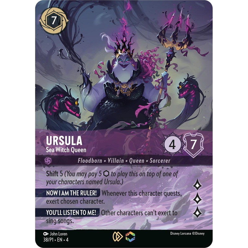 Ursula – Sea Witch Queen (Store Championship) (38) [Promo Cards]