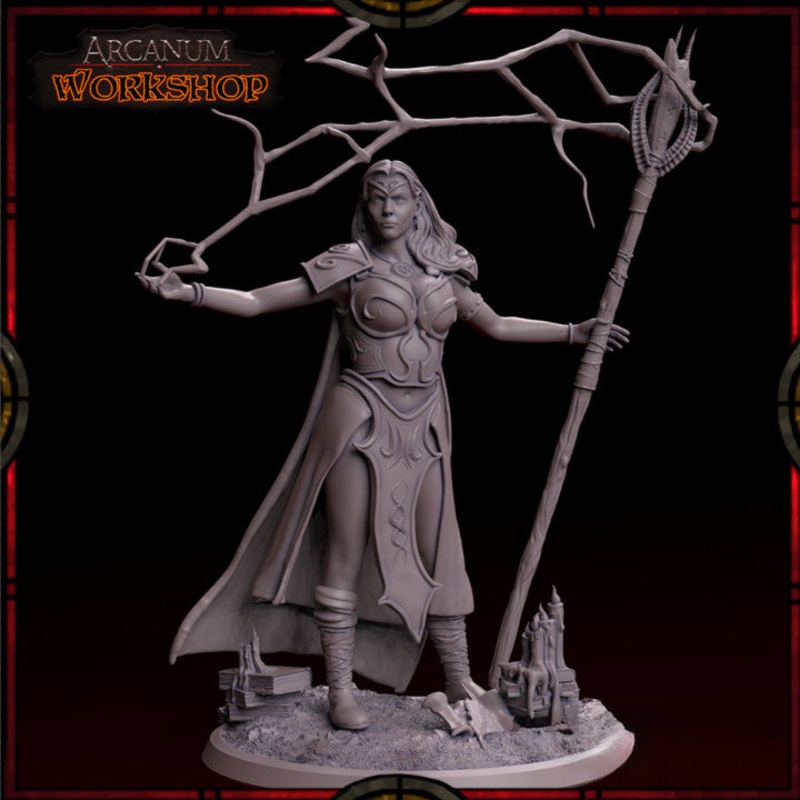Akarath the Sorceress | BeaMini Print to Order Miniatures