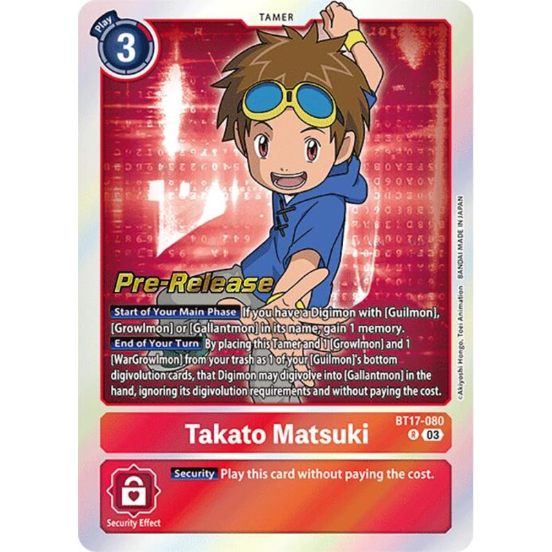 Takato Matsuki [BT17-080] [Secret Crisis Pre-Release Cards]
