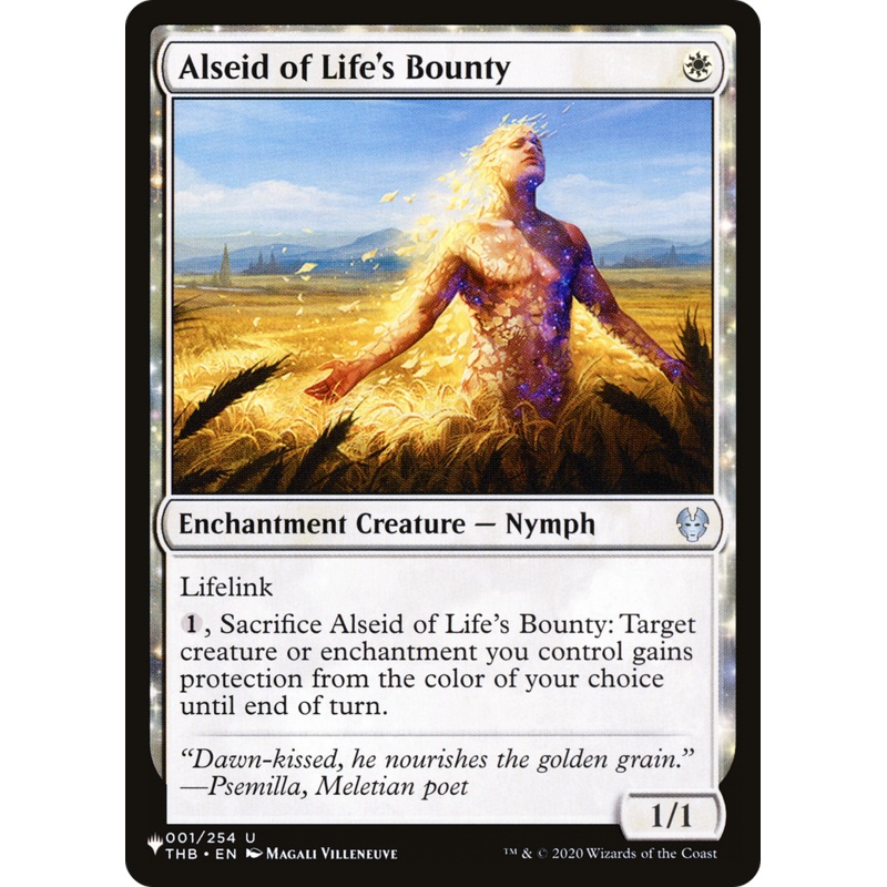 Alseid of Life’s Bounty [The List]
