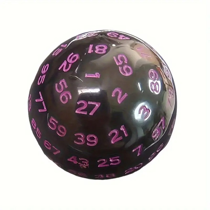 D100 (One Hundred Sided Dice) – Black/Purple