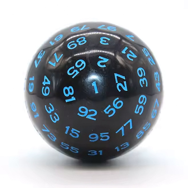 D100 (One Hundred Sided Dice) – Black/Blue