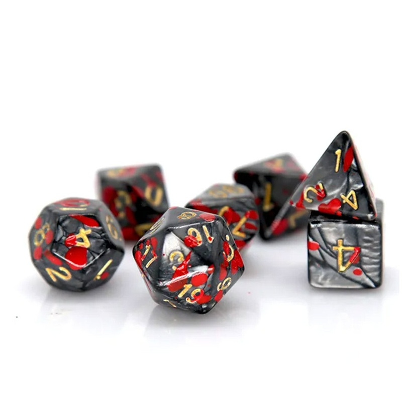 TPK  – 7 Piece Polyhedral Dice Set + Dice Bag