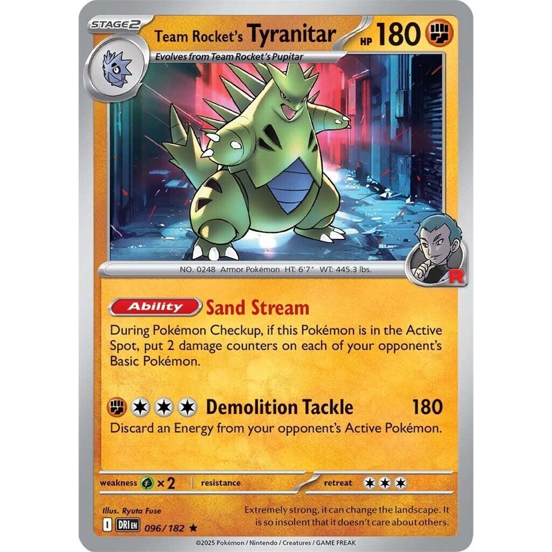 Team Rocket’s Tyranitar (096/182) [Scarlet & Violet: Destined Rivals]