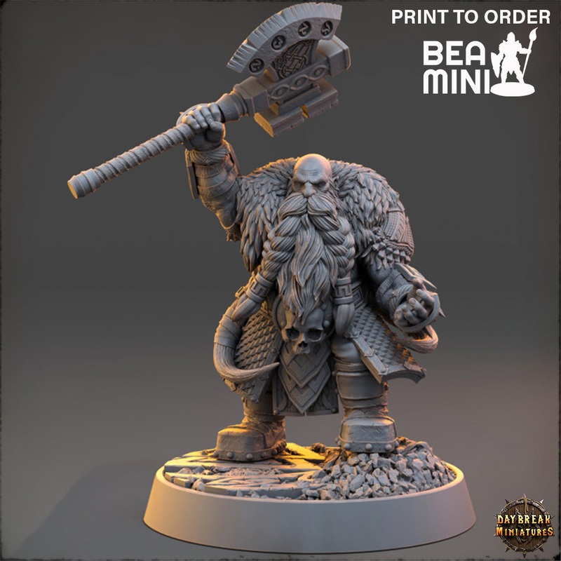 Zigmond Rottinger – Deviant Dwarves of the Pandemonium | BeaMini Print to Order Miniatures