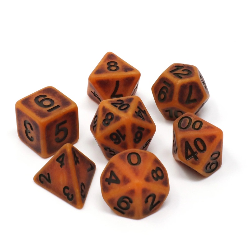 Die Hard Dice 7pc RPG Set – Pumpkin Ancient