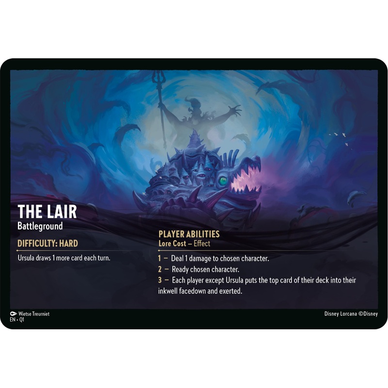 The Lair // Infinite Wrath – Battleground (Oversized) [Illumineer’s Quest: Deep Trouble]