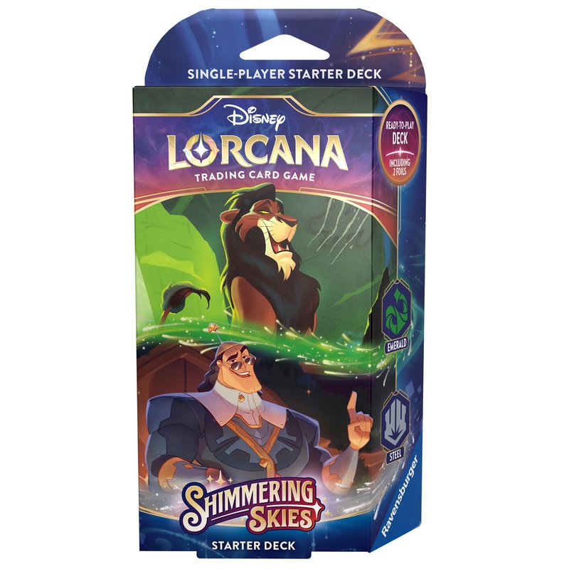 Disney Lorcana: Shimmering Skies – Starter Deck (Emerald & Steel)