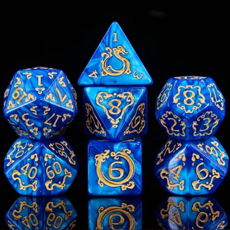 Dorothy – 7 Piece Polyhedral Dice Set + Dice Bag