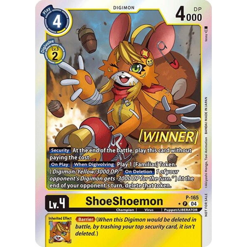 ShoeShoemon [P-165] (Store Tournament 2025 Vo.1 Winner Pack) [Promotional Cards]
