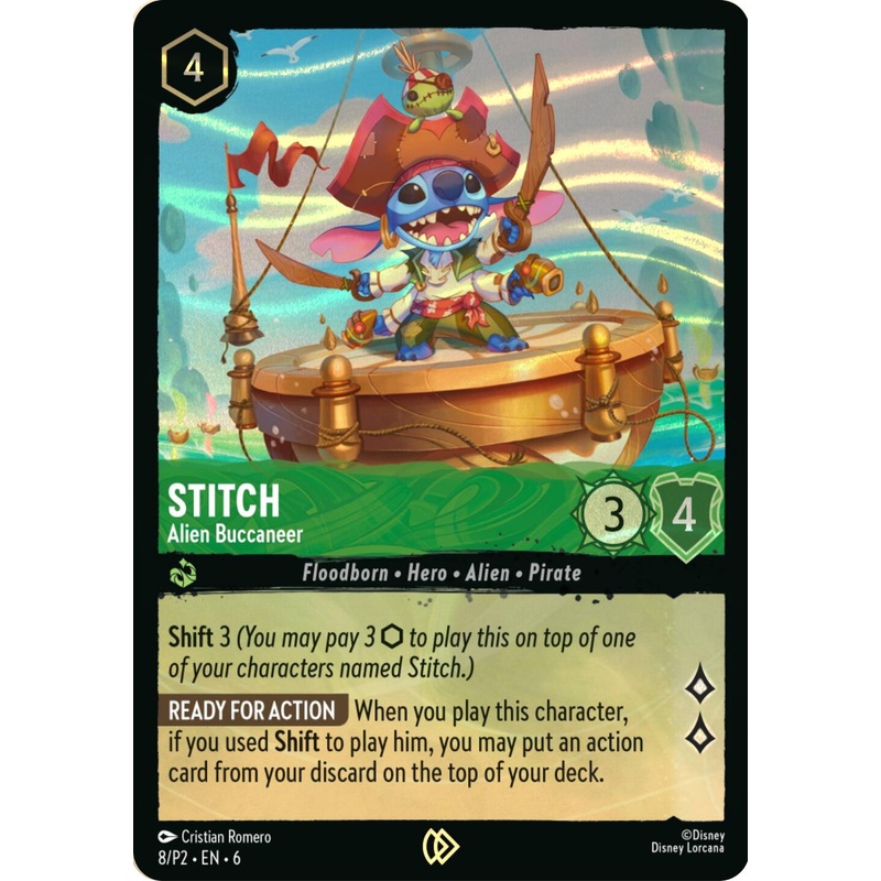 Stitch – Alien Buccaneer (Stitch Collector’s Gift Set Promo) (8) [Promo Cards]