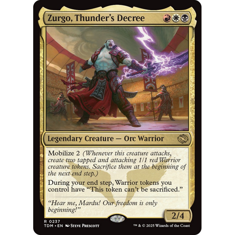 Zurgo, Thunder’s Decree [Tarkir: Dragonstorm]