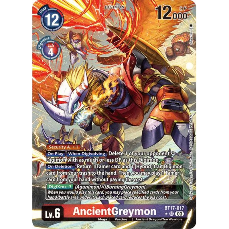 AncientGreymon [BT17-017] (Alternate Art) [Secret Crisis]