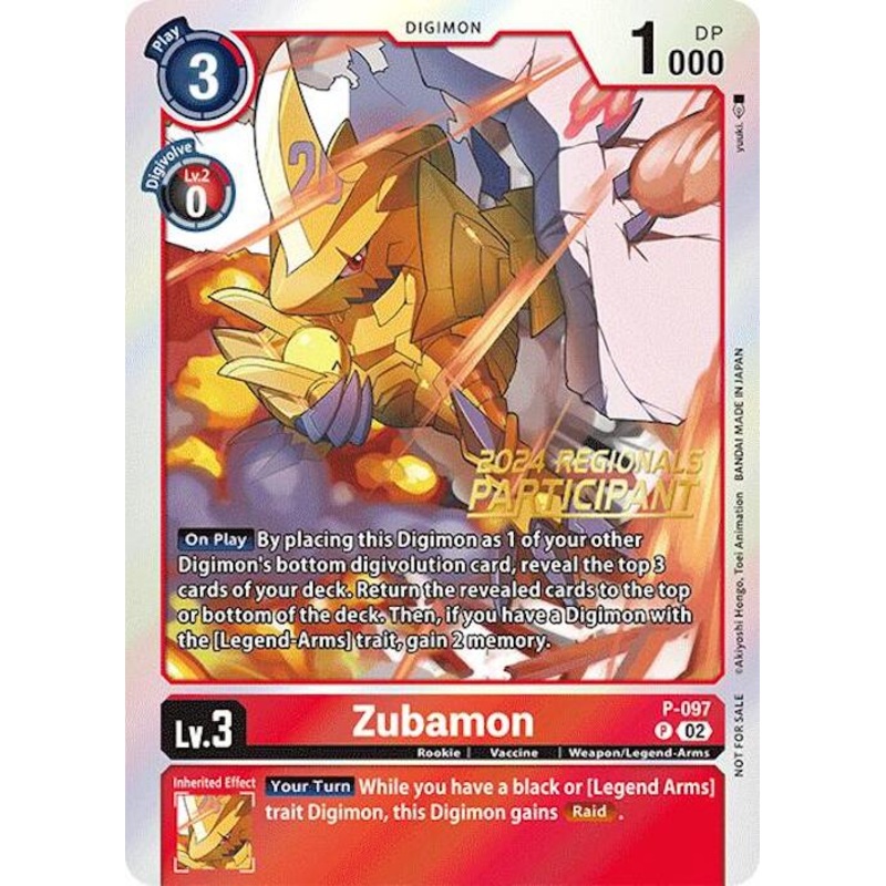 Zubamon [P-097] – P-097 (2024 Regionals Participant) [Promotional Cards]