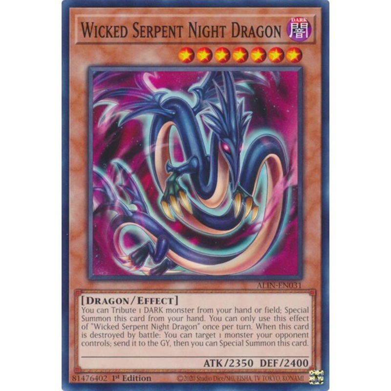 Wicked Serpent Night Dragon [ALIN-EN031] Common