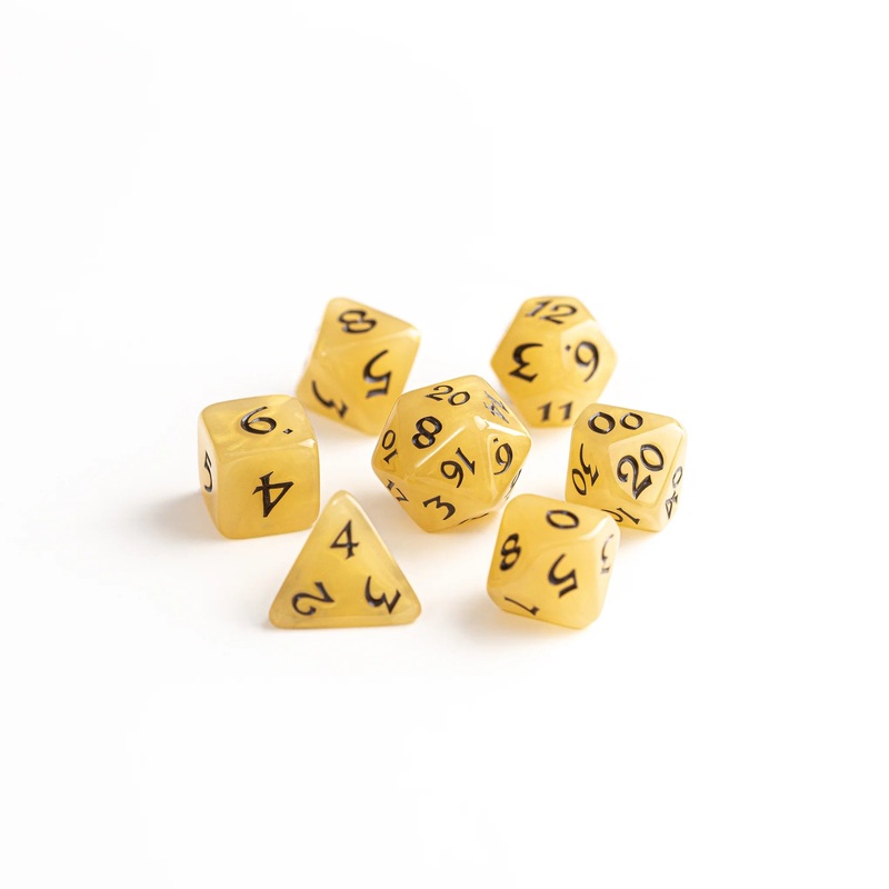 Die Hard Dice 7pc RPG Set – Whipped Honey