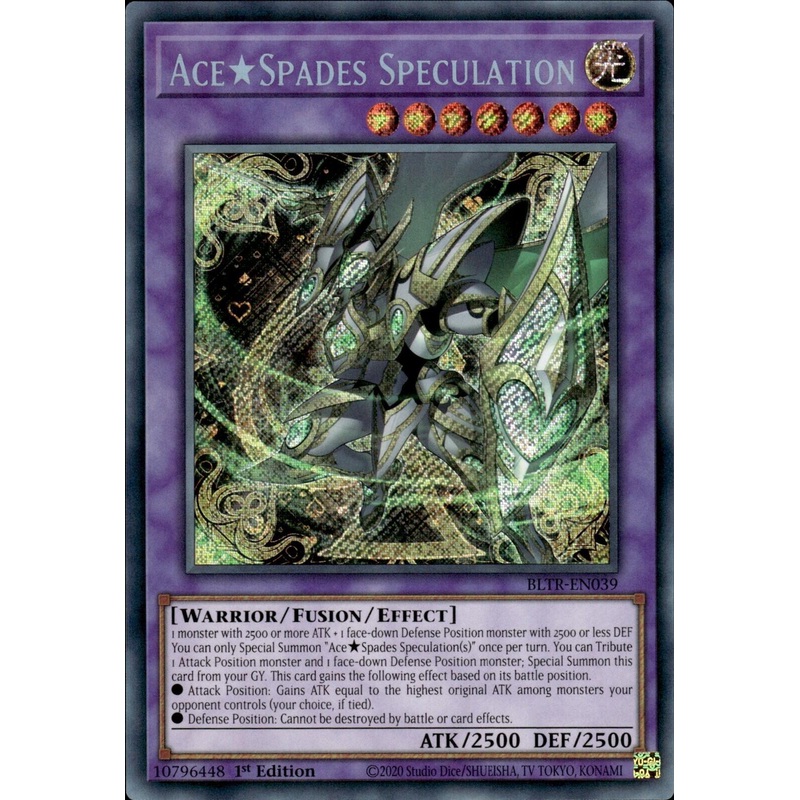 Ace Spades Speculation [BLTR-EN039] Secret Rare