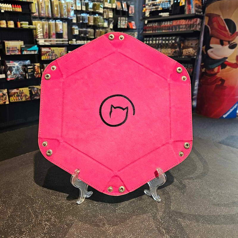 Bea Games Hexagon Dice Tray  – Hot Pink