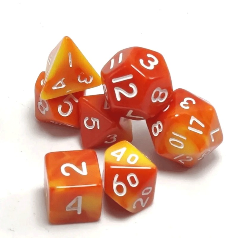 Candy Corn – Mini Polyhedral Dice Set